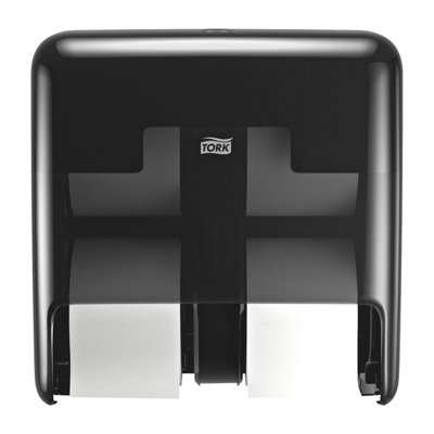 Tork OptiServe Coreless 4-Roll Toilet Roll Dispenser Black 558052 - Image 4
