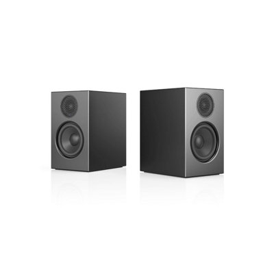 Audio Pro A28 W Active Bookshelf Stereo Speaker System - Black, 2-Piece Multiroom Set