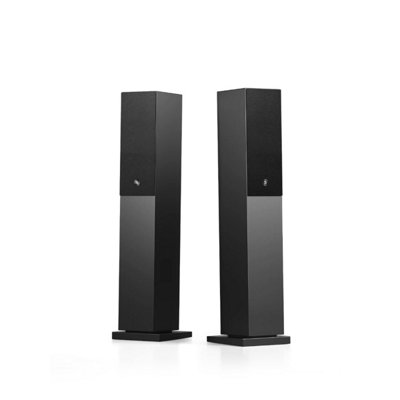 B&Q -  A38 W Powered Floorstanding Multiroom Stereo Speaker SystemBlack