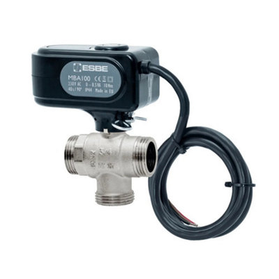 B&Q -  Esbe Mba132 3-Way Diverter Valve 1 Bsp Male 9.6 Kvs (43102500)