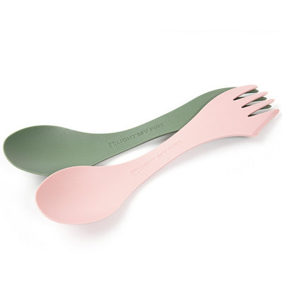 Light My Fire Spork Original 2 Pack Sandy Green/dusty Pink from B&Q