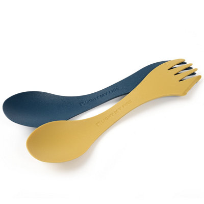 Light My Fire Spork Original 2 Pack Musty Yellow/hazy Blue from B&Q