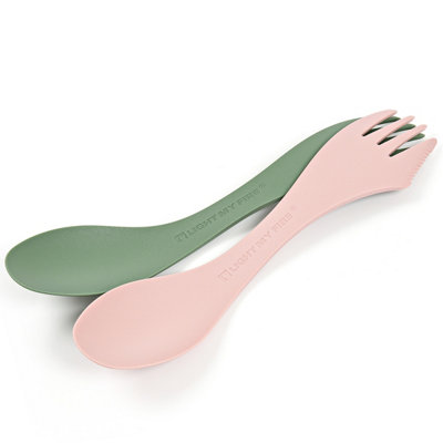Light My Fire Spork Medium 2 Pack Sandy Green/dusty Pink from B&Q