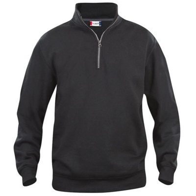 Clique Black Basic Half-Zip Sweater Extra Large