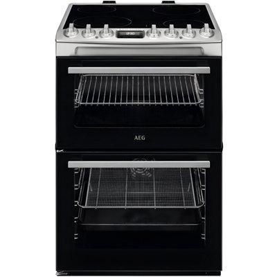 B&Q -  Ccx6740AcmStainless Steel Double Oven Electric Cooker4 Zone Ceramic HobA Energy Rating