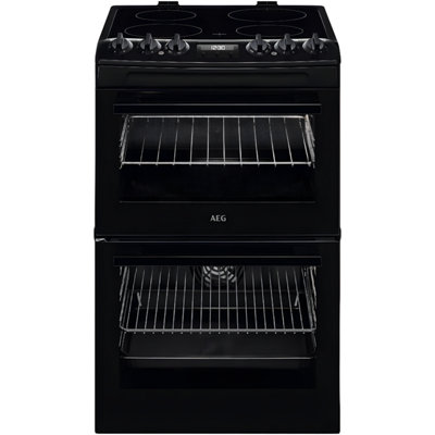 Aeg Ccx1530AcbBlack Ceramic Electric Cooker With Double Oven77/39L CapacityA Energy Rating from B&Q