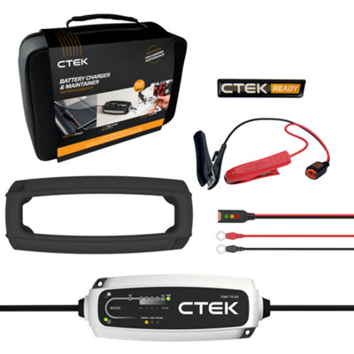 Ctek Battery Charger & Maintainer Ct5 Time To Go Battery Charger Kit