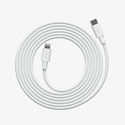 Avolt USB-C to USB-C Charging Cable 2m - White - 100W - Image 4