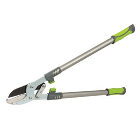 735mm Ratcheting Anvil Lopping Shears - Garden & Allotment Tree Branch Twig Bush Cutting Tool