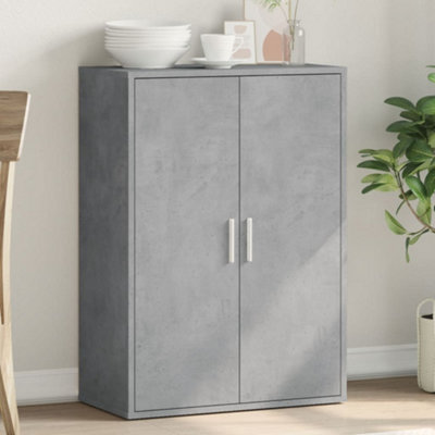 Berkfield Grey Sideboard Concrete 60X31x84 Cm Engineered Wood Small