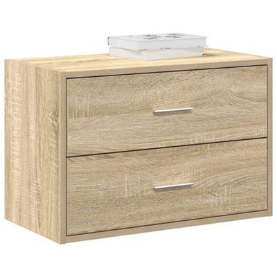 Berkfield Cabinet With 2 Drawers Sonoma Oak 60X31X40 Cm Engineered Wood from B&Q