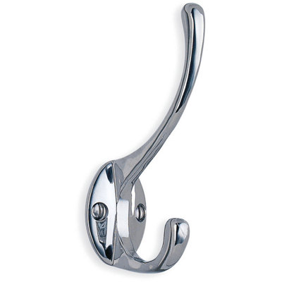 BeslagsbodenHat And Coat Hook In Polished ChromeHeight 110 mm from B&Q