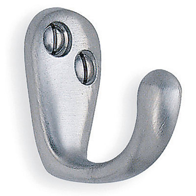 BeslagsbodenSingle Hook In Brushed ChromeHeight 38 mm from B&Q