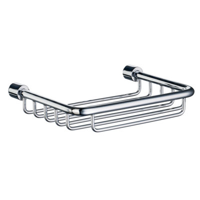 Smedbo Polished Chrome Shower Soap Basket Wall Mounted from B&Q