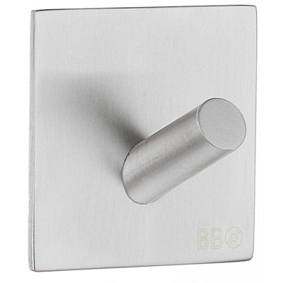 Beslagsboden BeslagsboenDesign Single Hook In Brushed Stainless Steel from B&Q