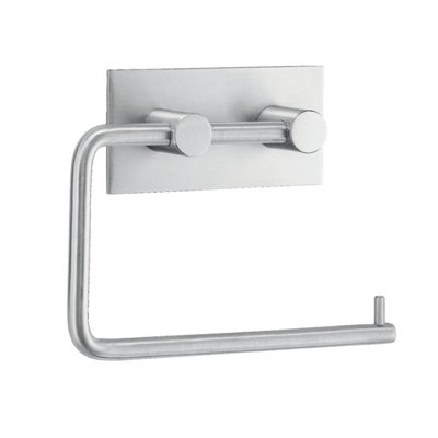 Beslagsboden Design Toilet Roll Holder In Brushed Stainless Steel Self-Adhesive from B&Q