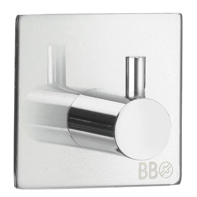 BeslagsbodenSingle HookPolished StainlessSteel Self-Adhesive from B&Q