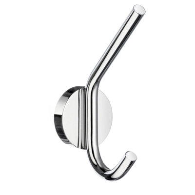 B&Q -  Chrome Bath Robe Hook Wall Mounted Bathroom Storage