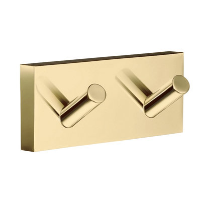 Smedbo Towel Hooks Wall Mounted Storage Non-Rust Brass Core from B&Q