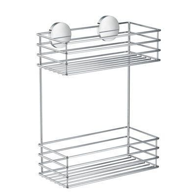 Beslagsboden - Double Shower Basket, Polished Chrome B&Q