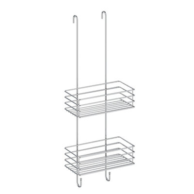 Beslagsboden - Double Shower Basket In Polished Chrome On Stainless Steel B&Q