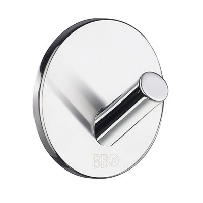 Beslagsboden Single HookChromedSelf-Adhesive from B&Q