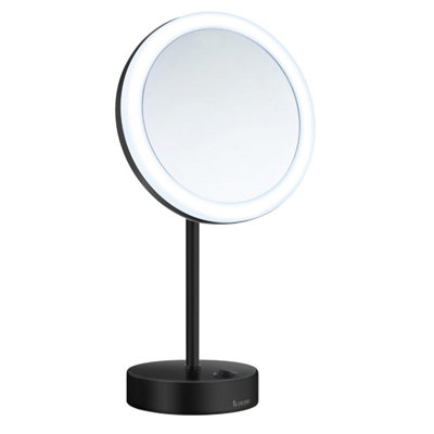 Smedbo Shaving Make Up Mirror Dual Light Led 5X Magnification from B&Q