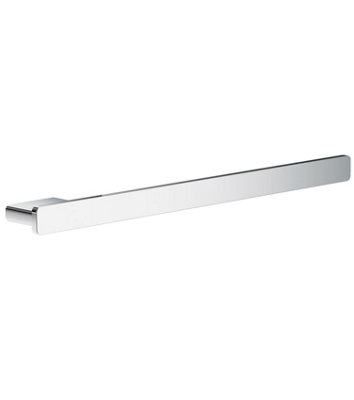 B&Q -  Polished Chrome Cabinet Towel Bar 35Cm/13.7" Concealed Screws Cupboard Mounted Bathroom Towel Rail