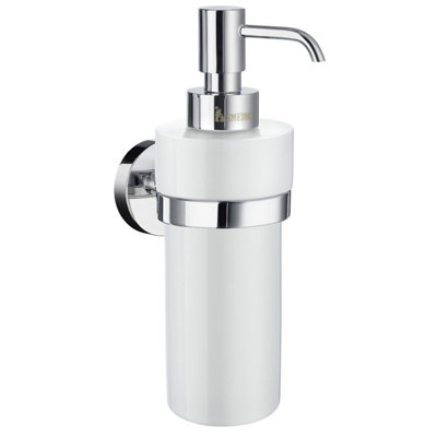 Smedbo Porcelain 200Ml Soap Dispenser With Round Wall Mount Holder from B&Q