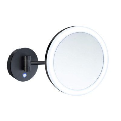 Smedbo Shaving Make Up Mirror Dual Light Led 5X Magnification from B&Q