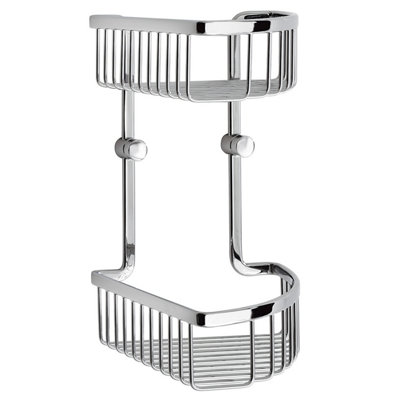 Smedbo Sideline Series Corner Shower BasketDouble. from B&Q