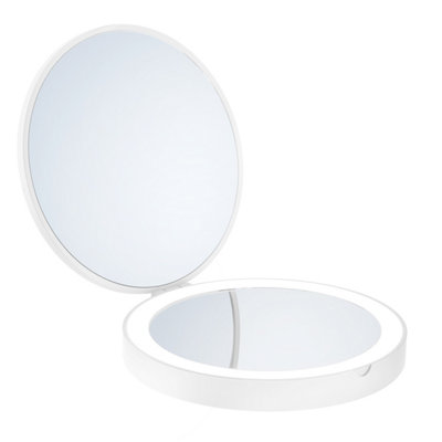 Smedbo Led Shaving Make Up Folding Travel Mirror 7X Magnification from B&Q