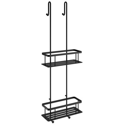 Smedbo Two Tiered Shower Basket Double Soap Caddy /w Hanging Hooks from B&Q