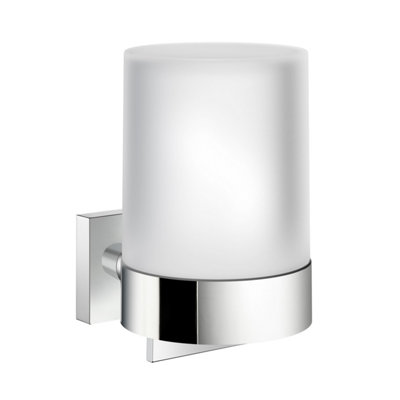 Smedbo Frosted Glass 150Ml Soap Dispenser With Square Wall Mount from B&Q
