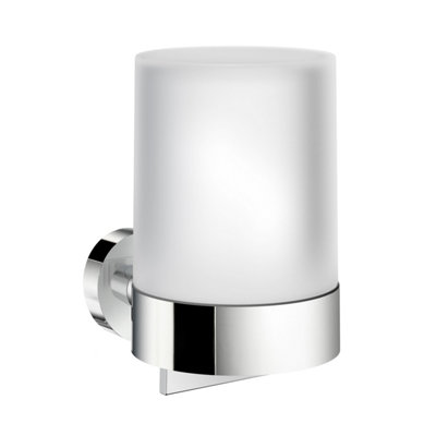 Smedbo Frosted Glass 150Ml Soap Dispenser With Round Wall Mount from B&Q