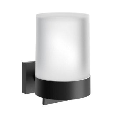 Smedbo Frosted Glass 150Ml Soap Dispenser With Square Wall Mount from B&Q