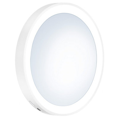 Smedbo Shaving Make Up Led Mirror 7X Magnification /w Suction Cups from B&Q
