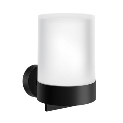Smedbo Frosted Glass 150Ml Soap Dispenser With Round Wall Mount from B&Q
