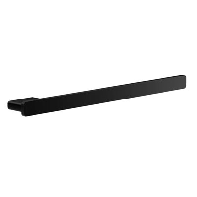 B&Q -  Matt Black Cabinet Towel Bar 35Cm/13.7" Concealed Screws Cupboard Mounted Bathroom Towel Rail