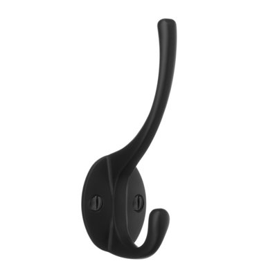 BeslagsbodenHat And Coat HookBlackHeight 110 mm from B&Q