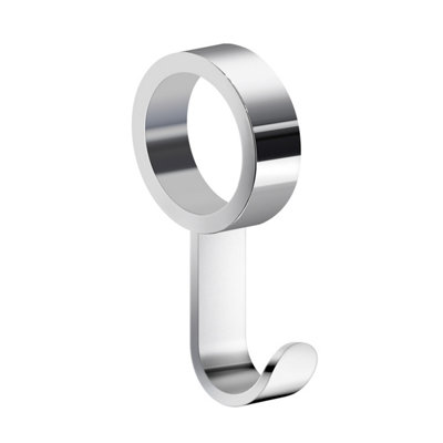 B&Q -  Chromed Stainless Steel Storage Hook For Bathroom Grab Bar