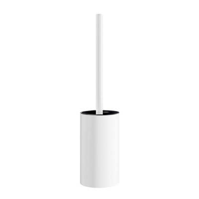 BeslagsbodenToilet Brush. Free Standing. White Steel. H 370 mm. from B&Q