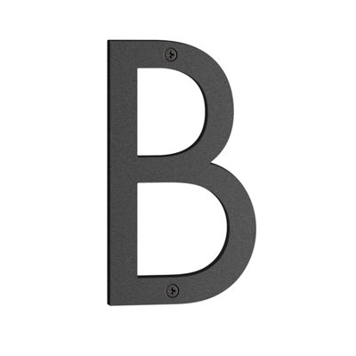 Beslagsboden Black Nordic - House Letter B. Height 160 Mm. Complete.