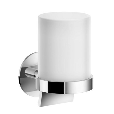 Smedbo Frosted Glass Soap Dispenser With Self Adhesive Wall Mount from B&Q