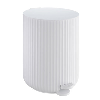 B&Q - BeslagsbodenPedal Bin 4 L. White. Softclose. Height 257 mm.