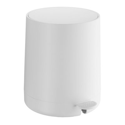 B&Q - BeslagsbodenPedal Bin 4 L. White. Softclose. Height 255 mm.
