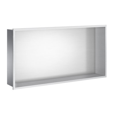 Smedbo Brushed Steel Wall Niche Cubby For Showers Or Bathrooms 60Cm from B&Q