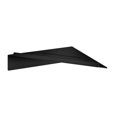 Smedbo Black Steel Corner Shower Shelf Bathroom Storage Organiser from B&Q