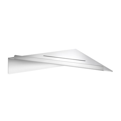 Smedbo Chrome Steel Corner Shower Shelf Bathroom Storage Organiser from B&Q
