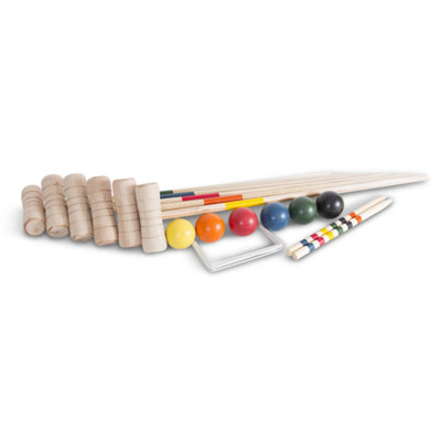  - Bex Sport Croquet Family Game Set 6 Mallets Lawn Garden Games Fun